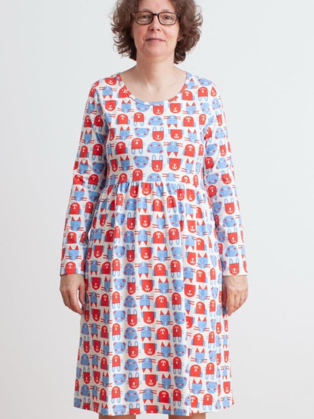 Winter Water Factory Copenhagen dress in Cats and Dogs